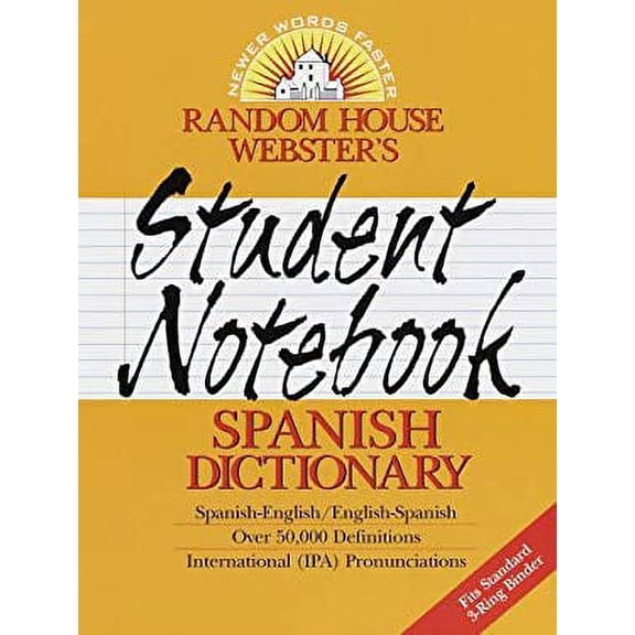 Pre-Owned Random House Webster's Student Notebook Spanish Dictionary (Paperback) 0375703594 9780375703591