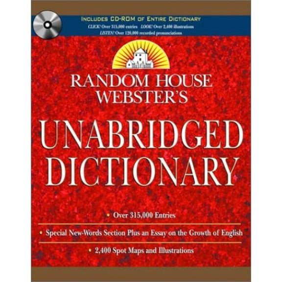 Pre-Owned Random House Webster's Unabridged Dictionary Book & CD-ROM Set (Hardcover) 037572026X 9780375720260