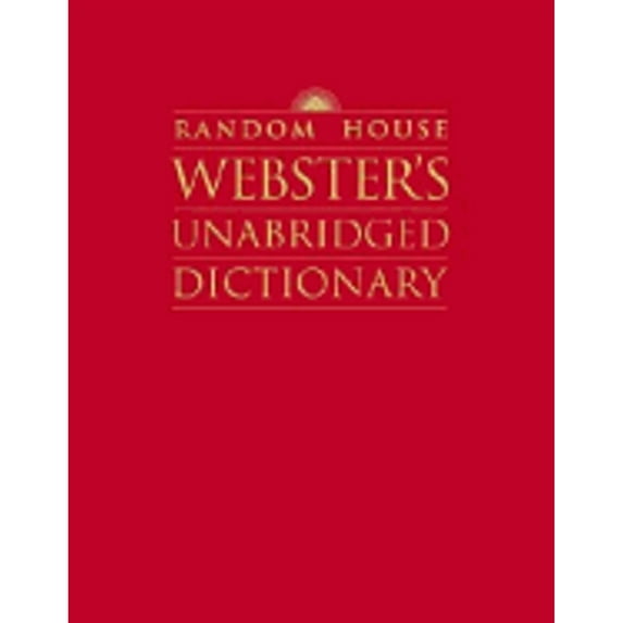 Pre-Owned Random House Webster's Unabridged Dictionary, Deluxe Edition, 9780375426056, 0375426051, Hardcover, Deluxe edition