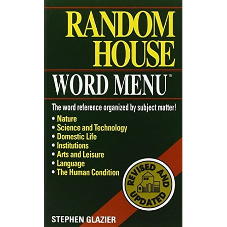Pre-Owned Random House Webster's Word Menu (Unknown) 0345414411 9780345414410