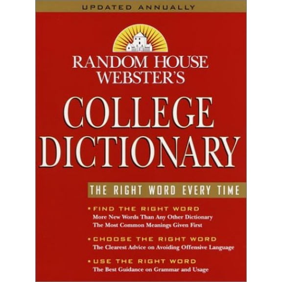 Pre-Owned Random House Webster's College Dictionary (Hardcover) 0375425608 9780375425608