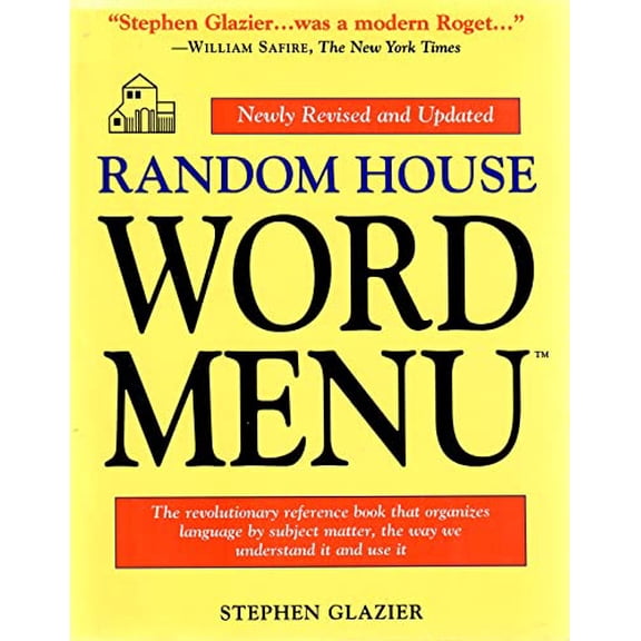 Pre-Owned Random House Word Menu: New and Essential Companion to the Dictionary (Hardcover) 0679400303 9780679400301