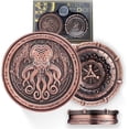 thumbnail image 1 of Bronze Cthulhu Metal DND Dice Set 7-in-2 Dual-Spin Wheels Unique Dice Pocket D20 Fidget Dice, 1 of 7