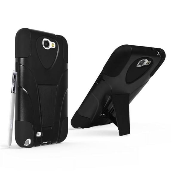 Random Order Samsung Note II 2 Black Protective Case Smart Cell Phone Cover
