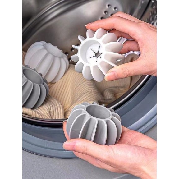 Random Pet Cleaning Laundry Balls Reusable Household Cleaning Balls Stain Removal Laundry Anti Sponge Washing Balls 6pcs