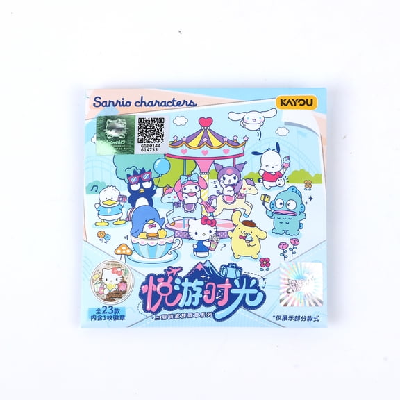 Random Sanrio Series Collectible Blind Box Pin-style Button Badge - Happy Travel Time