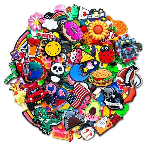 Random Shoe Charms for Clog Sandals,PVC Material