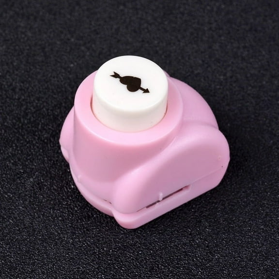 Random Single Color or Random Mixed Color Mini Plastic Craft Paper Punch Sets for Scrapbooking & Paper Crafts Paper Shapers Heart & Arrow Random Single Color or Random Mixed Color 33x26x32mm