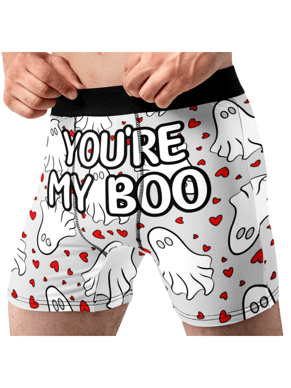 Men's You're My Boo Halloween Boxer Briefs Funny Ghost Underwear