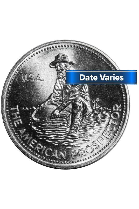 Random Year 1-oz Engelhard Prospector .999 Fine Silver Round