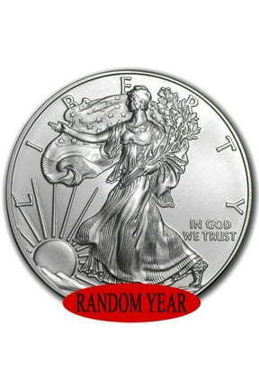 Random Year - American $1 Silver Eagle 1 oz .999 Fine Silver Coin BU