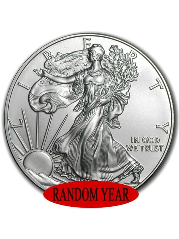 Random Year - American $1 Silver Eagle 1 oz .999 Fine Silver Coin BU