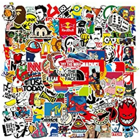Random stickers 100pcs skateboard helmet laptop bike Hypebeast Bomb stickers mixed stickers