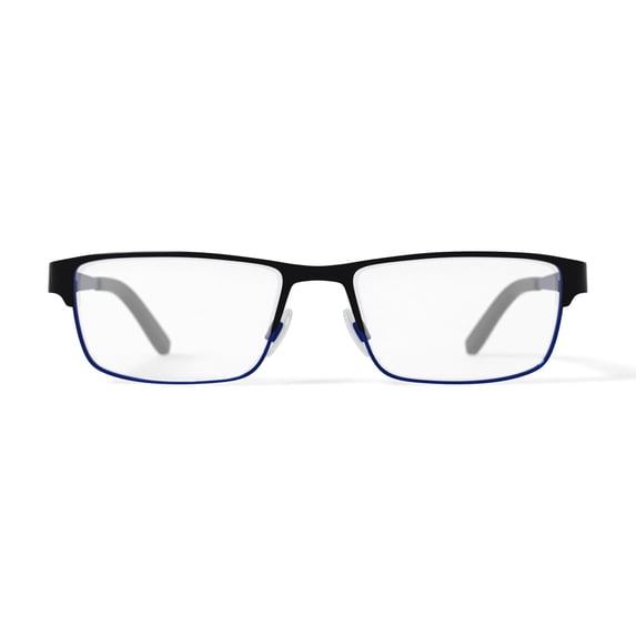 Randy Jackson Men's RJ1059 Rectangular Prescription Eyeglasses with Case, Black