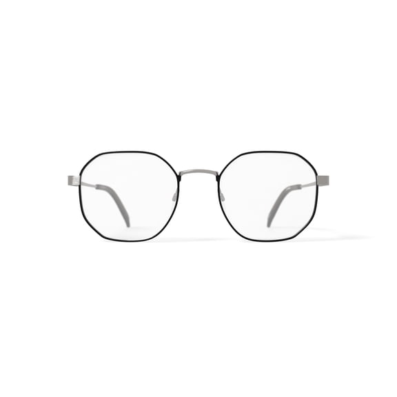 Randy Jackson Men's RJ1134 Round Prescription Eyeglasses with Case, Black