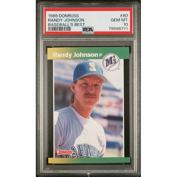 Randy Johnson 1989 Donruss Baseballs Best Rookie Card #80 Graded PSA 10