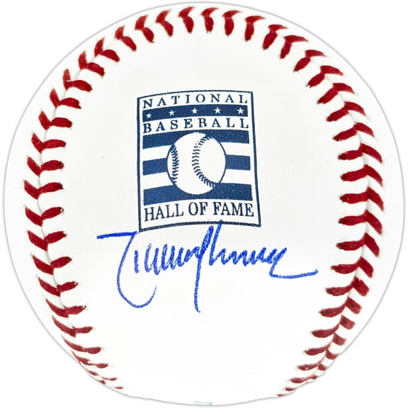 Randy Johnson Autographed Official Hall of Fame HOF Logo Baseball Seattle Mariners Beckett BAS Witness 252423