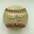 thumbnail image 1 of Randy Johnson First No Hitter Signed Game Used Baseball 6-2-1990 Beckett  MEARS, 1 of 9