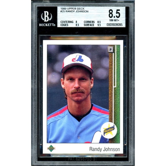 Randy Johnson Rookie Card 1989 Upper Deck #25 BGS 8.5