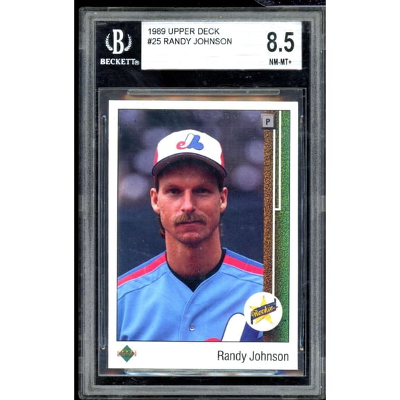 Randy Johnson Rookie Card 1989 Upper Deck #25 BGS 8.5