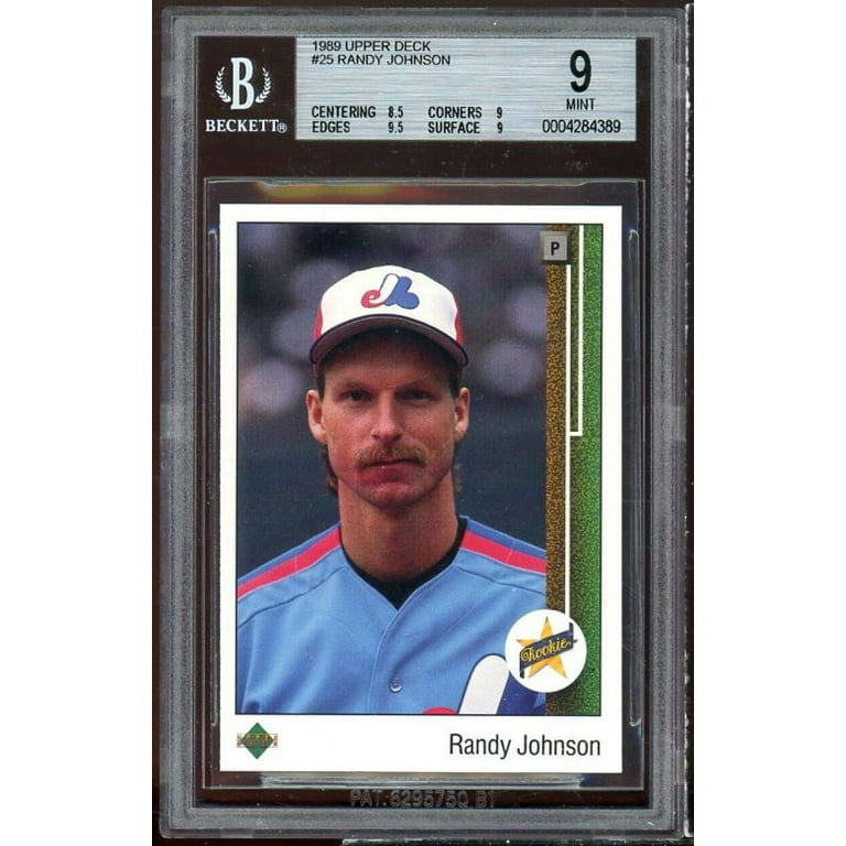 Randy Johnson Rookie Card 1989 Upper Deck #25 BGS 9 (8.5 9 9.5 9