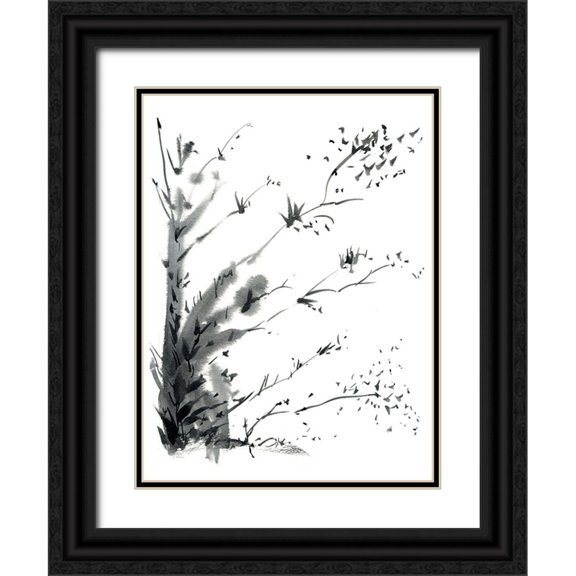 Randy Noble Fine Art 12x14 Black Ornate Wood Framed with Double Matting Museum Art Print Titled - New Growth