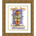 thumbnail image 1 of Randy Noble Fine Art 12x14 Gold Ornate Wood Framed with Double Matting Museum Art Print Titled - Kooky Halloween, 1 of 4