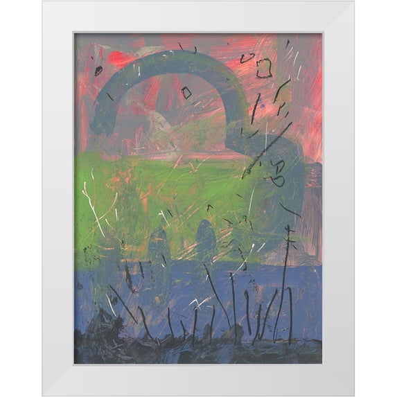 Randy Noble Fine Art 12x14 White Modern Wood Framed Museum Art Print Titled - Autum Effect
