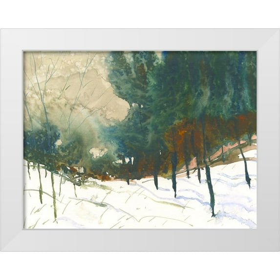 Randy Noble Fine Art 14x12 White Modern Wood Framed Museum Art Print Titled - My Trail