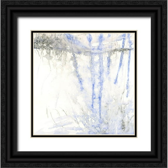 Randy Noble Fine Art 15x15 Black Ornate Wood Framed with Double Matting Museum Art Print Titled - Frost Valley
