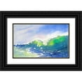 thumbnail image 1 of Randy Noble Fine Art 18x12 Black Ornate Wood Framed with Double Matting Museum Art Print Titled - Curl, 1 of 4