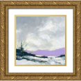 thumbnail image 1 of Randy Noble Fine Art 20x20 Gold Ornate Wood Framed with Double Matting Museum Art Print Titled - Winters Trail, 1 of 4