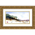 thumbnail image 1 of Randy Noble Fine Art 24x14 Gold Ornate Wood Framed with Double Matting Museum Art Print Titled - Sequential Snow, 1 of 4