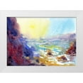 thumbnail image 1 of Randy Noble Fine Art 24x18 White Modern Wood Framed Museum Art Print Titled - Ocean Morning, 1 of 4