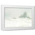 thumbnail image 1 of Randy Noble Fine Art 4x14 White Modern Wood Framed Wall Art Titled - Snow Bed, 1 of 5