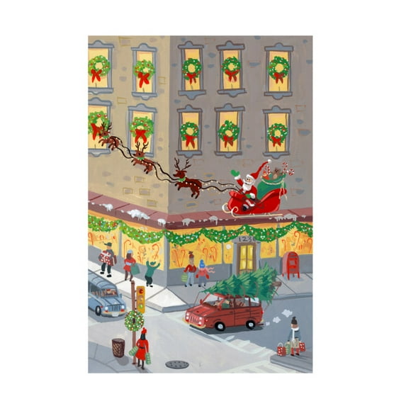 Randy Noble Fine Art 'Holiday Shops' Canvas Art