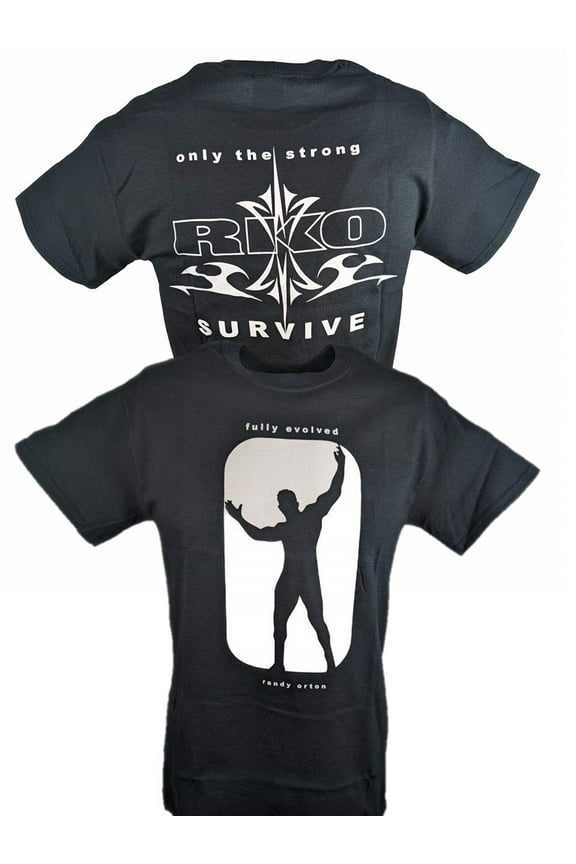 Randy Orton RKO Only the Strong Survive Mens Black T-shirt M