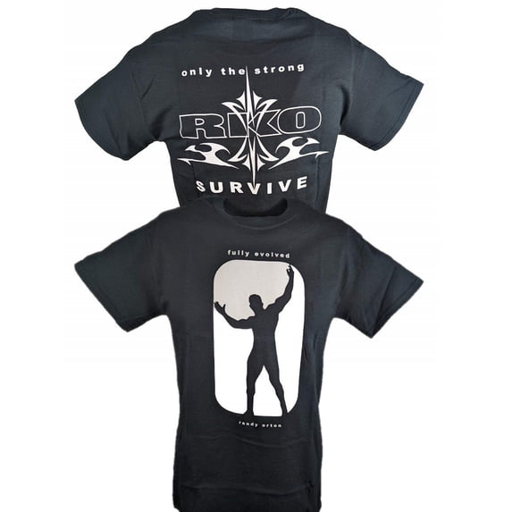 Randy Orton RKO Only the Strong Survive Mens Black T-shirt XXL