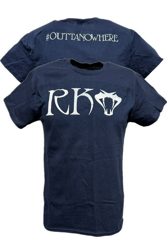 Randy Orton RKO #OuttaNoWhere Navy Blue T-shirt