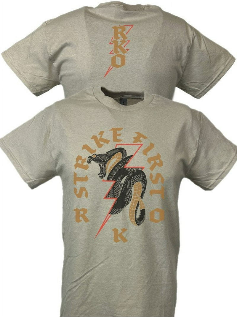 Randy Orton Strike First Viper Bolt Tan T-shirt - Walmart.com, image size:800x1067