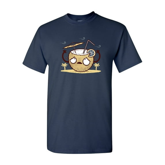 Randy Otter Coconut Drink DT Adult T-Shirt Tee