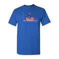thumbnail image 1 of Randy Otter Fishing Boat DT Adult T-Shirt Tee, 1 of 2