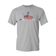 thumbnail image 1 of Randy Otter Fishing Boat DT Adult T-Shirt Tee, 1 of 2