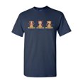 thumbnail image 1 of Randy Otter No Evil Monkey DT Adult T-Shirt Tee, 1 of 2