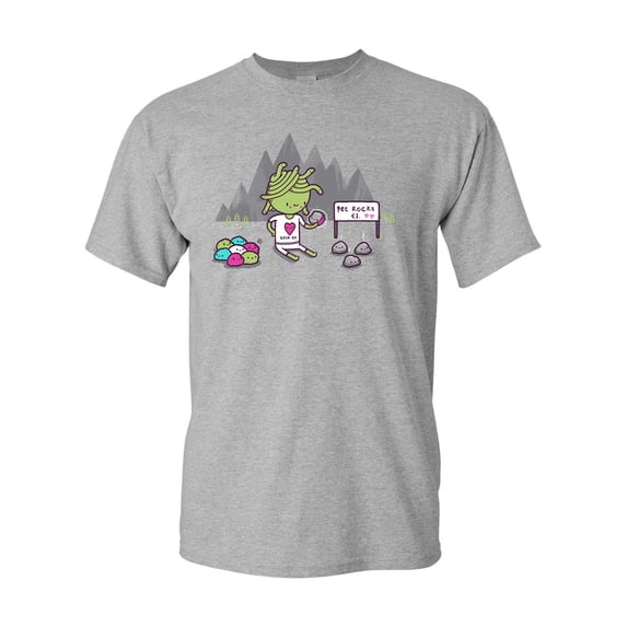 Randy Otter Pet Rocks DT Adult T-Shirt Tee