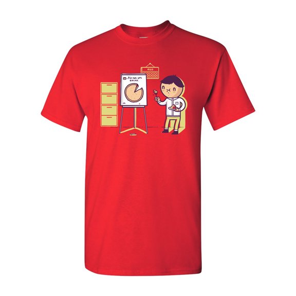Randy Otter Pie Chart DT Adult T-Shirt Tee