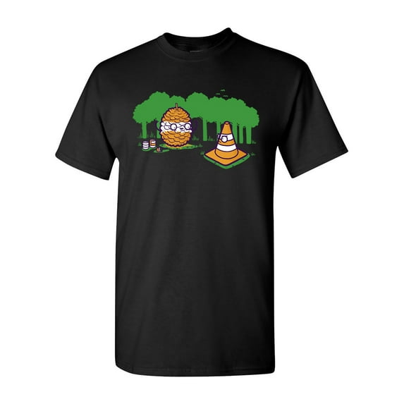 Randy Otter Pine Cone DT Adult T-Shirt Tee