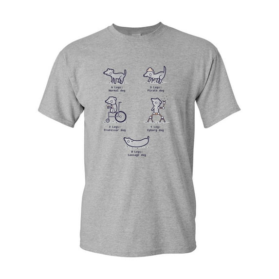 Randy Otter Sausage Dog DT Adult T-Shirt Tee