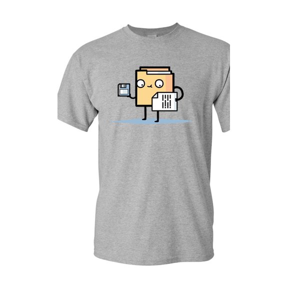 Randy Otter Saving To Folder DT Adult T-Shirt Tee