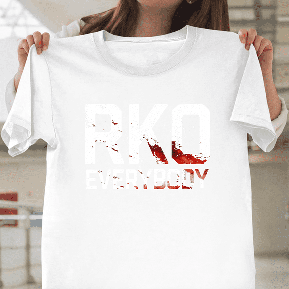 Randy RKO Everybody Blood Wrestling Graphic Unisex T-Shirt, up to size 3XL.